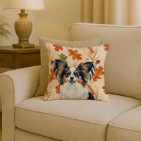 Tricolor Papillon Heirloom Fall Throw Pillow