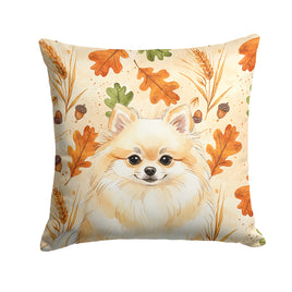 Caroline's Treasures, Fall Flag, Pillow (14" x 14"), Pet Flag, Dog Flag, Cat Flag, Outdoor Decor