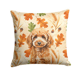 Caroline's Treasures, Fall Flag, Pillow (14" x 14"), Pet Flag, Dog Flag, Cat Flag, Outdoor Decor