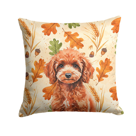 Caroline's Treasures, Fall Flag, Pillow (14" x 14"), Pet Flag, Dog Flag, Cat Flag, Outdoor Decor