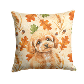 Caroline's Treasures, Fall Flag, Pillow (14" x 14"), Pet Flag, Dog Flag, Cat Flag, Outdoor Decor