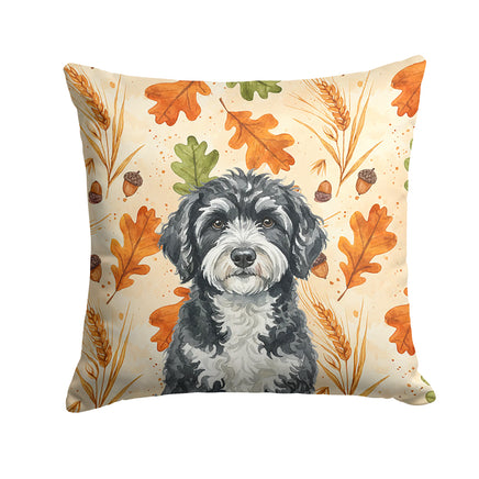 Caroline's Treasures, Fall Flag, Pillow (14" x 14"), Pet Flag, Dog Flag, Cat Flag, Outdoor Decor