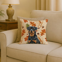 Rottweiler Heirloom Fall Throw Pillow