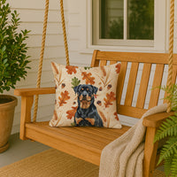 Rottweiler Heirloom Fall Throw Pillow
