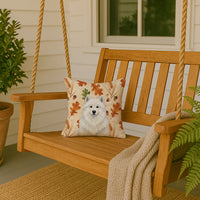 White Samoyed Heirloom Fall Throw Pillow