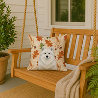 White Samoyed Heirloom Fall Throw Pillow