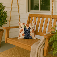 Schipperke Heirloom Fall Throw Pillow