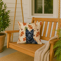 Schipperke Heirloom Fall Throw Pillow