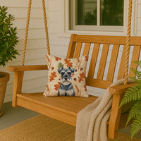 Schnauzer Heirloom Fall Throw Pillow