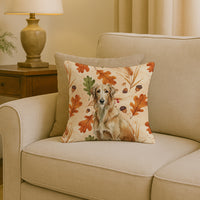 Wheaten Scottish Deerhound Heirloom Fall Throw Pillow