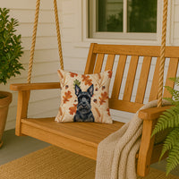 Scottish Terrier Heirloom Fall Throw Pillow