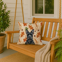Scottish Terrier Heirloom Fall Throw Pillow