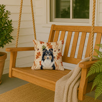 Tricolor Sheltie Heirloom Fall Throw Pillow