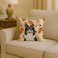 Tricolor Sheltie Heirloom Fall Throw Pillow