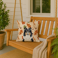 Tricolor Sheltie Heirloom Fall Throw Pillow