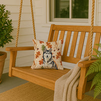 Agouti Siberian Husky Heirloom Fall Throw Pillow