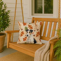 Smooth Fox Terrier Heirloom Fall Throw Pillow