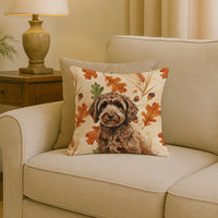 Spanish Water Dog Heirloom Fall Throw Pillow