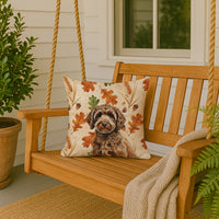 Spanish Water Dog Heirloom Fall Throw Pillow