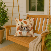 Tibetan Spaniel Heirloom Fall Throw Pillow