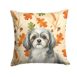 Caroline's Treasures, Fall Flag, Pillow (14" x 14"), Pet Flag, Dog Flag, Cat Flag, Outdoor Decor