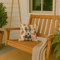 Welsh Terrier Heirloom Fall Throw Pillow