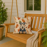 Welsh Terrier Heirloom Fall Throw Pillow