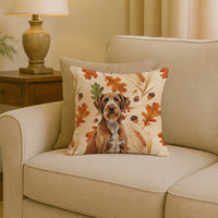 Wirehaired Pointing Griffon Heirloom Fall Throw Pillow