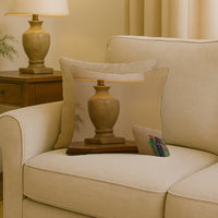 Afghan Hound Christmas PoinsettIas Throw Pillow