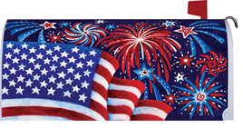 Fireworks and Flag 3986MM Mailbox Makeover