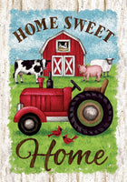 Custom Decor Tractor And Barn 3992 Decorative Flag 3992FL Flags