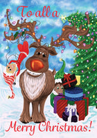 Custom Decor Elves & Reindeer 4099 Decorative Flag 4099FL Flags