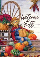 Custom Decor Happy Scarecrow 4108 Decorative Flag 4108FL Flags