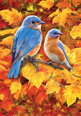 Custom Decor Fall Bluebirds 4147 Decorative Flag 4147FL Flags