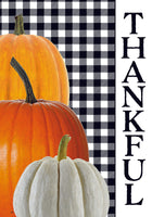 Custom Decor Gingham Thankful 4151 Decorative Flag 4151FL Flags