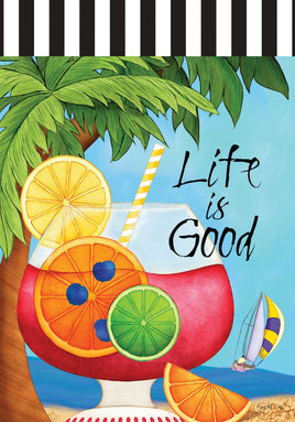 Custom Decor Life Is Good 4279 Decorative Flag 4279FL Flags