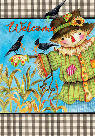 Custom Decor Gingham Scarecrow 4393 Decorative Flag 4393FM Flags