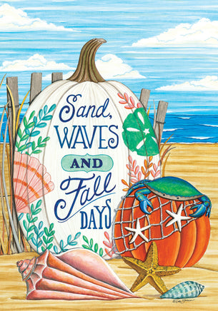 Custom Decor Fall Beach 4394 Decorative Flag 4394FL Flags
