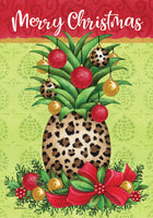 Custom Decor Pineapple Christmas 4433 Decorative Flag 4433FL Flags