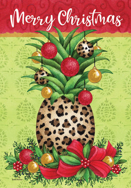 Custom Decor Pineapple Christmas 4433 Decorative Flag 4433FL Flags