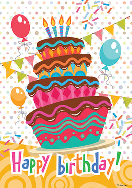 Custom Decor Happy Birthday 4538 Decorative Flag 4538FL Flags