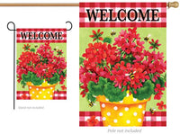 Custom Decor Geranium Gingham 4547 Decorative Flag 4547FL Flags