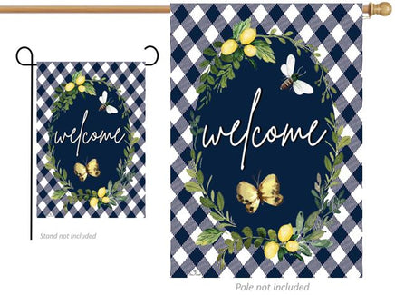 Custom Decor Lemon Welcome 4554 Decorative Flag 4554FL Flags