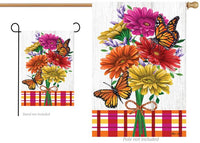 Custom Decor Gerbera Plaid 4585 Decorative Flag 4585FL Flags