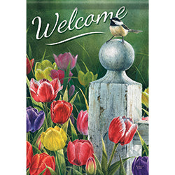 Carson Picket Fence Bouquet 46432 Carson Garden Flag 12.5" x 18" '46432 Flags