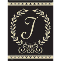 Carson Classic Fern Monogram J 46570  Carson Garden Flag 12.5" x 18" '46570 Flags