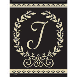 Carson Classic Fern Monogram J 46570  Carson Garden Flag 12.5" x 18" '46570 Flags