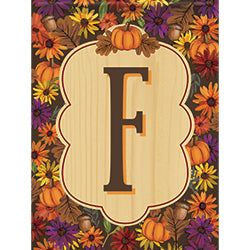 Carson Harvest Monogram F 46585  Carson Garden Flag 12.5" x 18" '46585 Flags