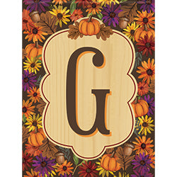 Carson Harvest Monogram G 46586  Carson Garden Flag 12.5" x 18" '46586 Flags