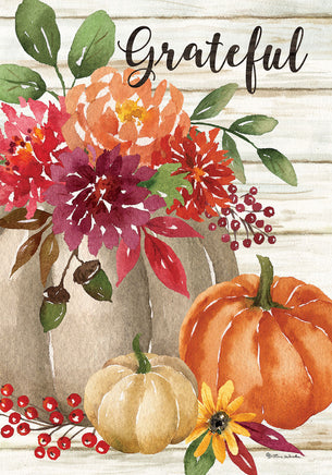 Custom Decor Grateful Floral 4680 Decorative Flag 4680FL Flags